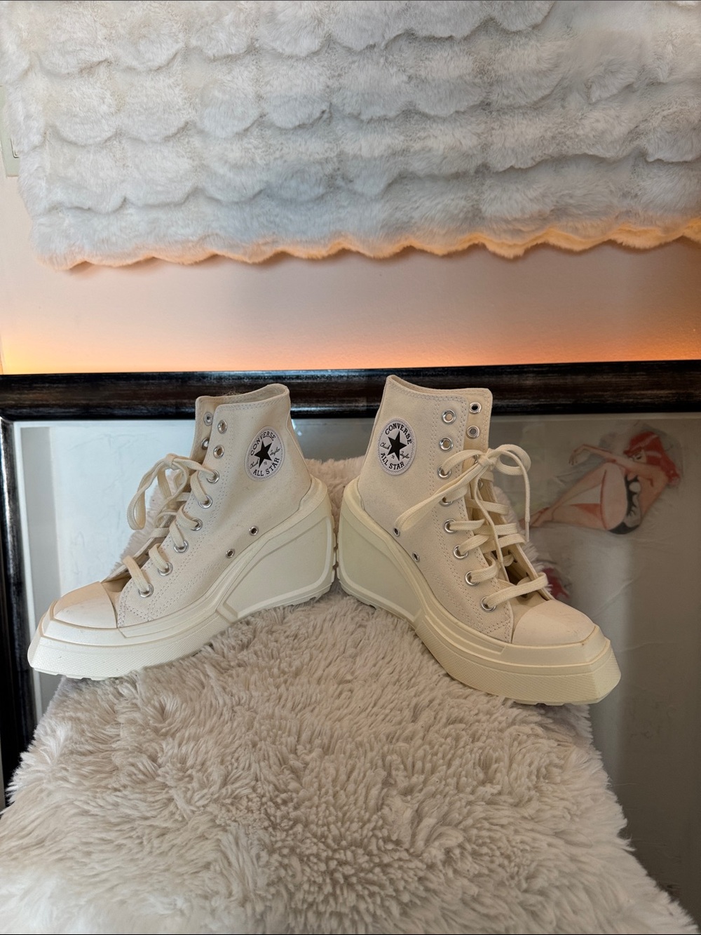 Converse Women’s High Top Platform Sneakers - Off-White